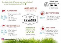 La Table de Solange - Aveyron - Livraison