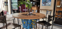 RIZOM - table végétalisée, connectée et personnalisée par l'artiste OUPS sur la terrasse O'Sud
