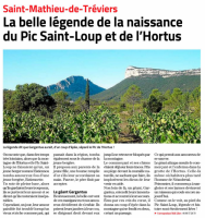 La Légende du Pic Saint Loup - Midi Libre août 2020